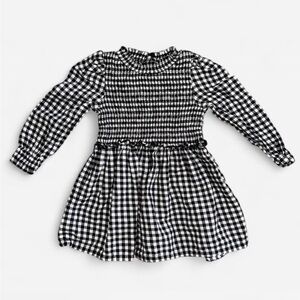 Wonder Nation Kids Dress in Black and White Gingham